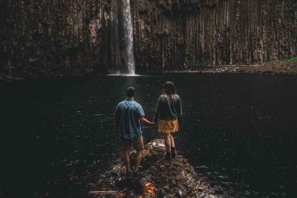 By the waterfall - Wolf & Sparrow
