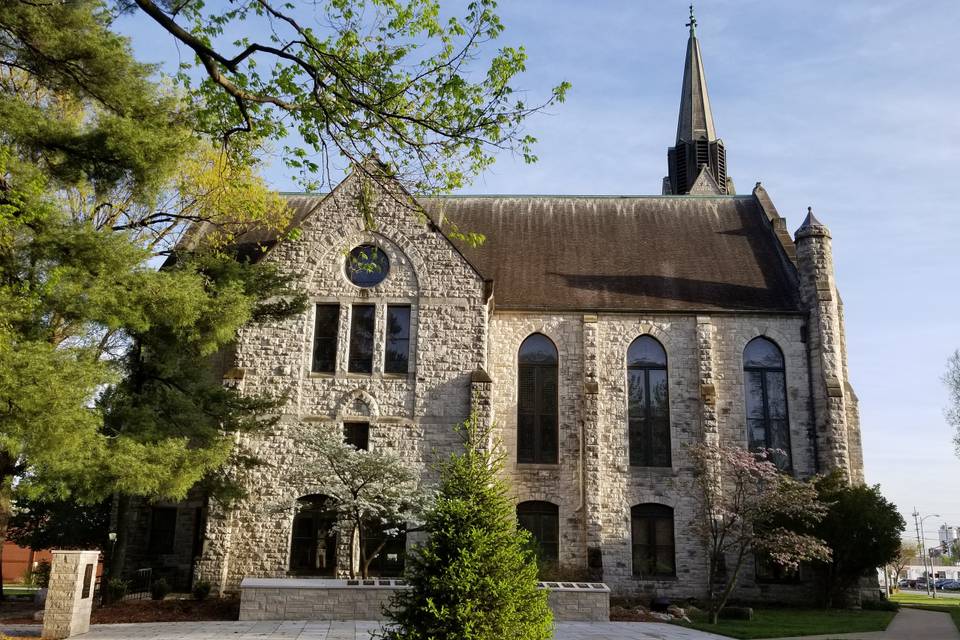 Outdoor Terrace Stone Chapel