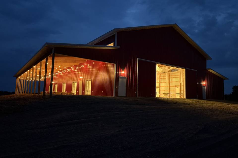 Porch of barn