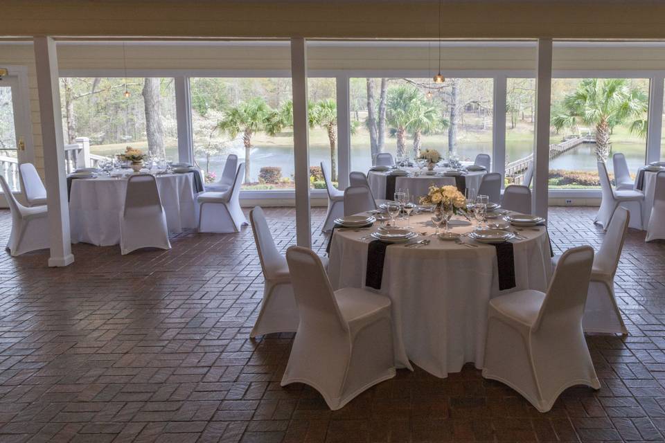 Spacious banquet area