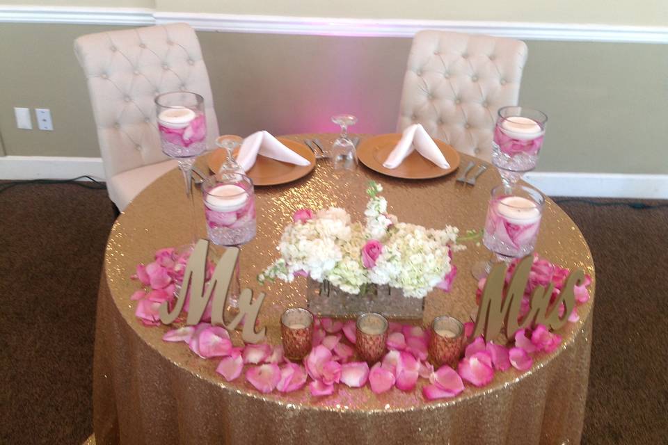 Sweetheart table