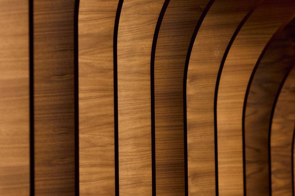 Dark wood interiors