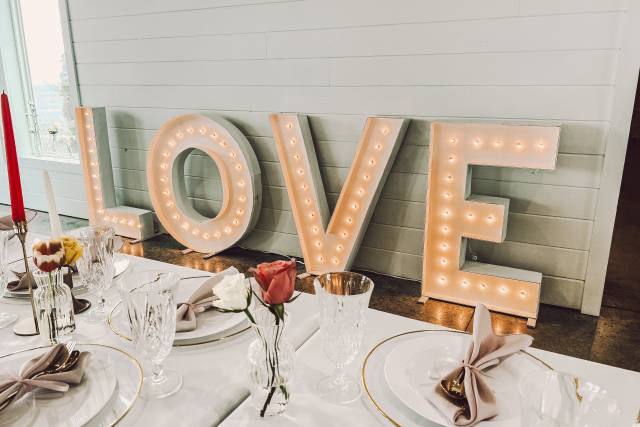 LOVE Marquee Letters