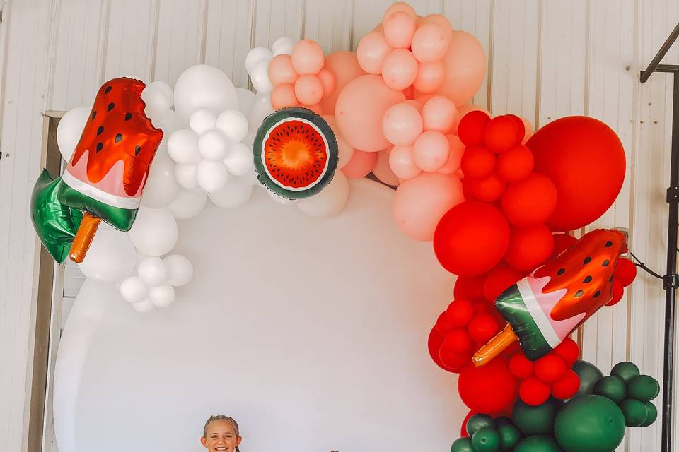 Watermelon Balloon Arch