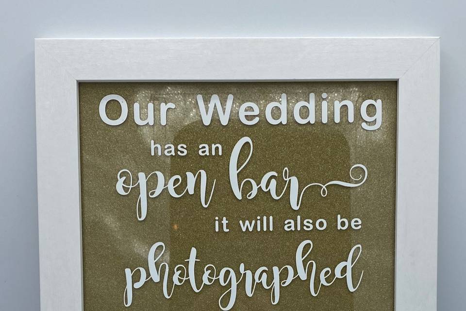 Open Bar Sign