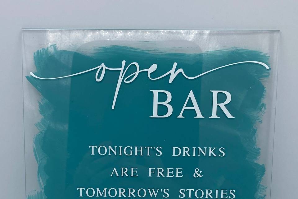 Open Bar Sign