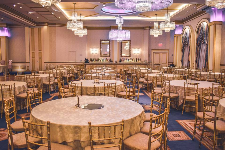 Ballroom set up