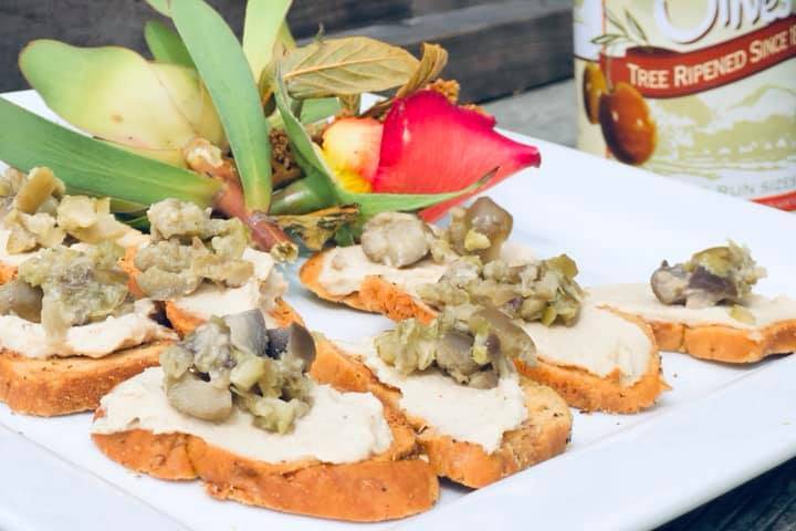 Graber olive crostini