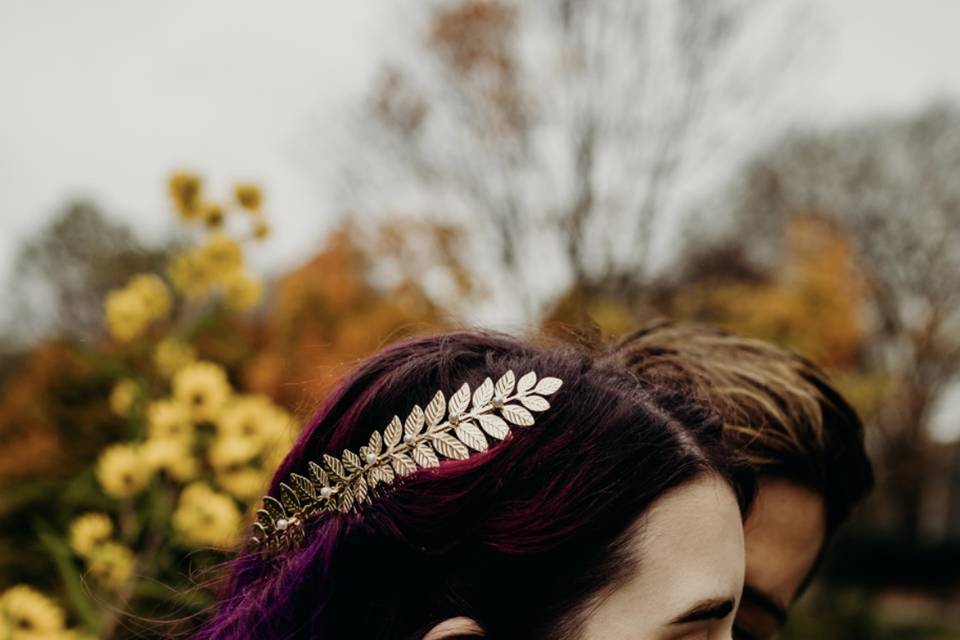 Vintage inspired bridal makeup