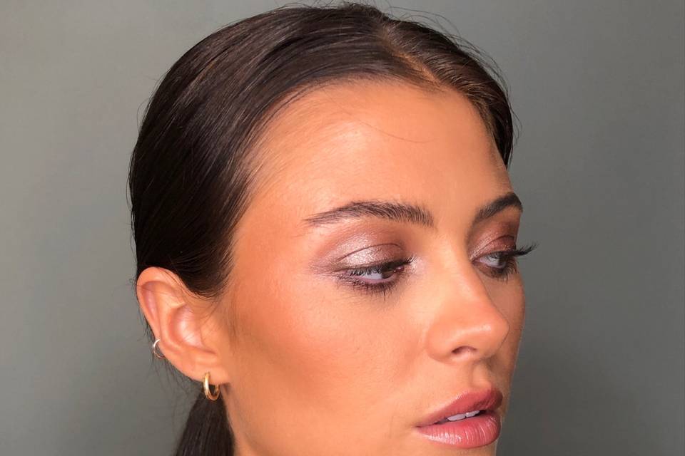 Soft glam with natural skin