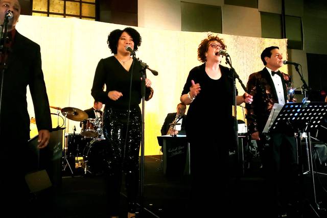 Singers on stage