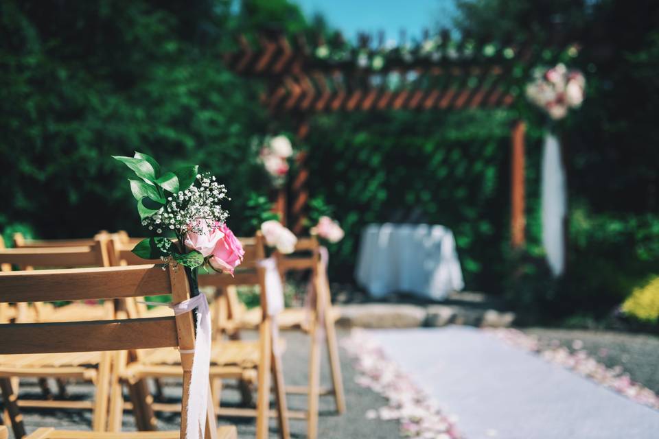 Ceremony chair decor