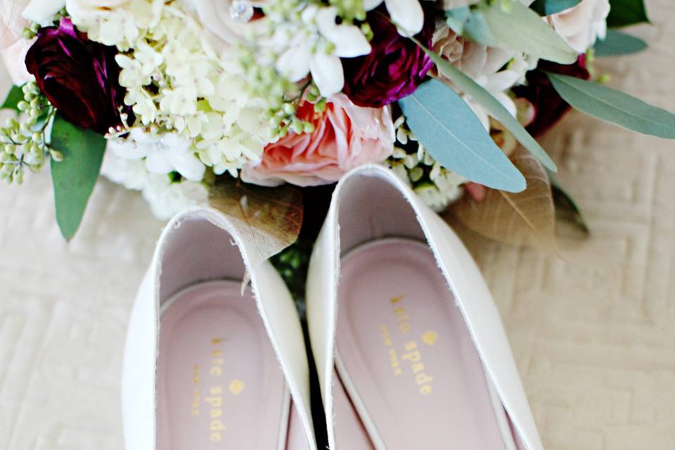 Bridal shoes - Jeri Houseworth Photography