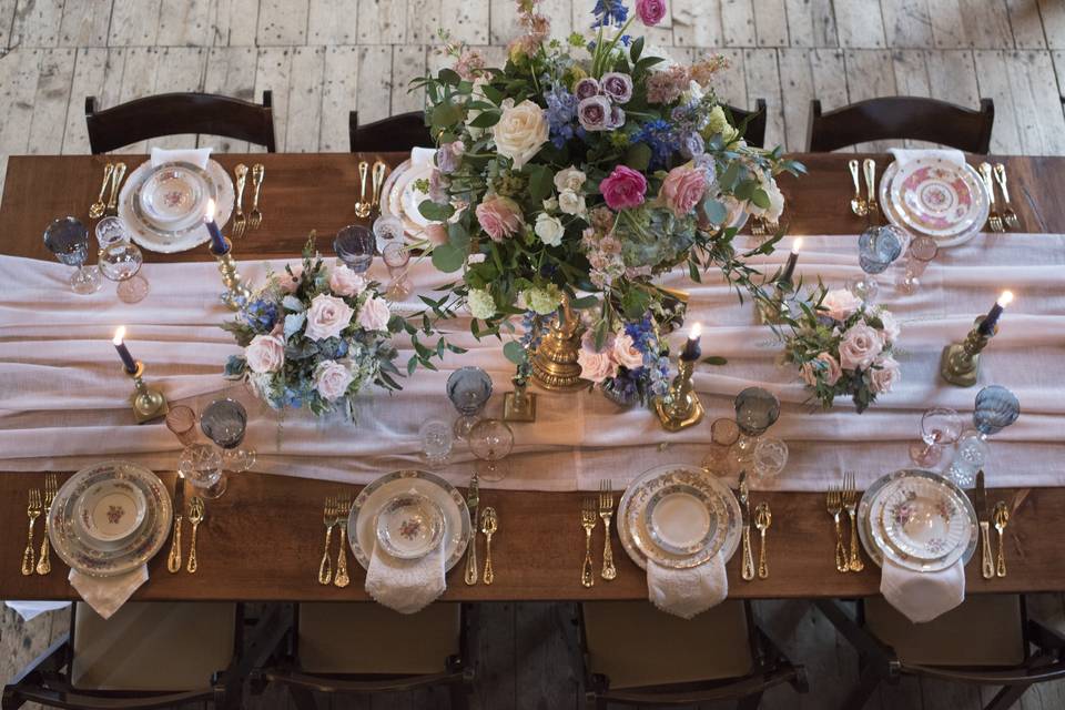 Head table arrangement - Boswick Photography