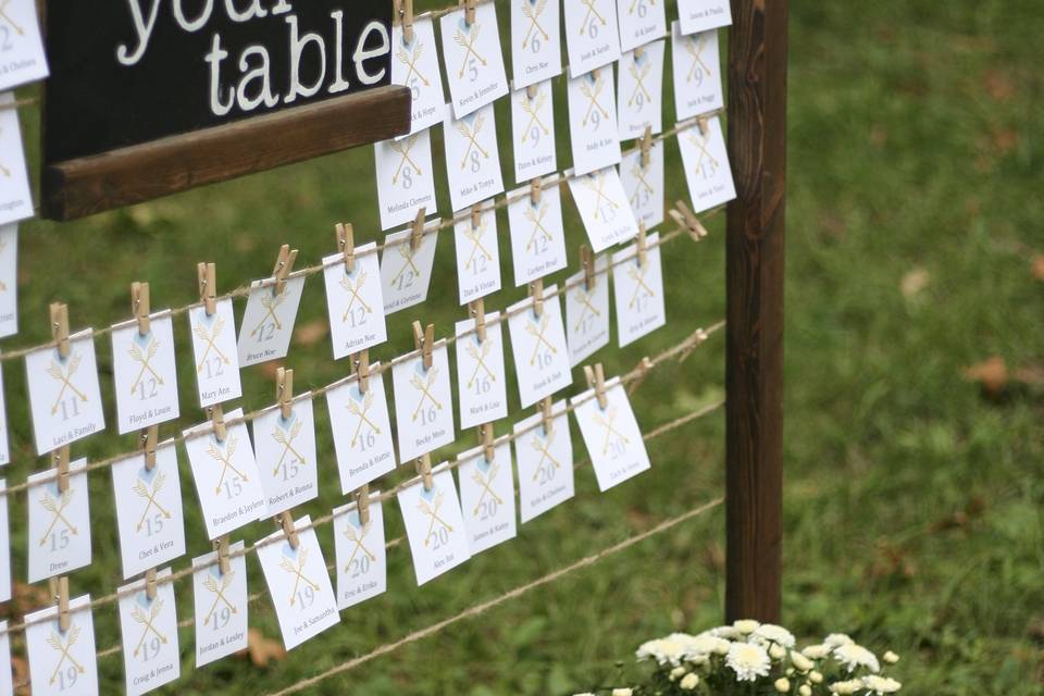 Escort cards