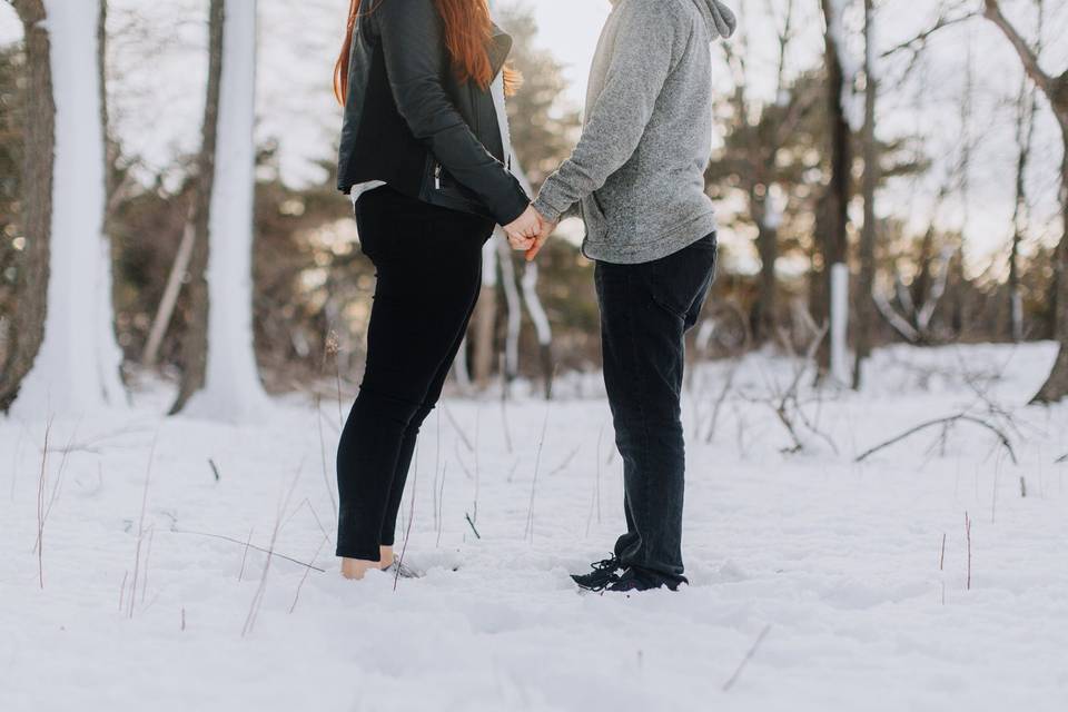 Engagement in the snow