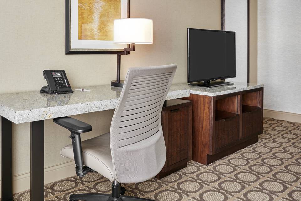 Desk and TV in all Guest Rooms - Denver Marriott Westminster