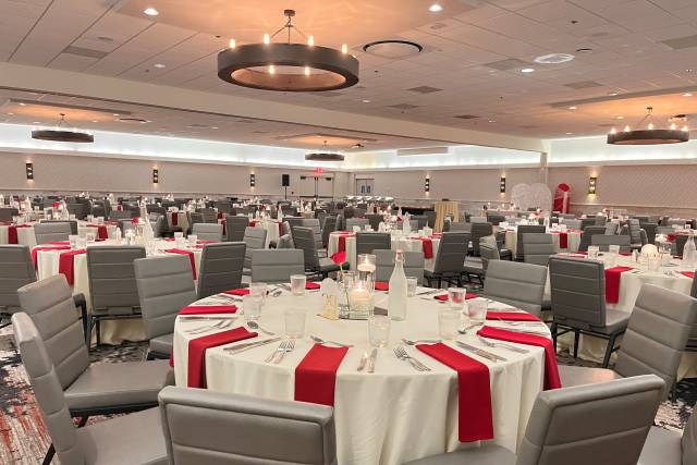 Red & Ivory Wedding Ballroom