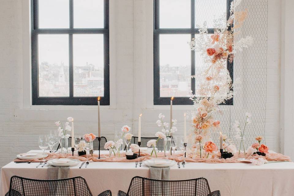 Modern tablescape