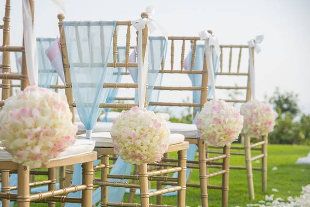 Sky Blue Chair Décor