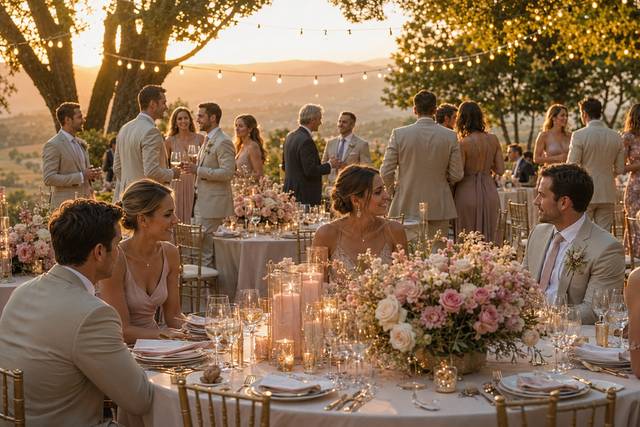 Golden Hour Garden Reception