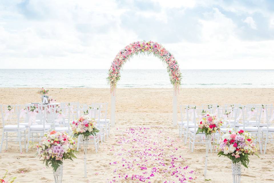 Beachfront Floral Arch
