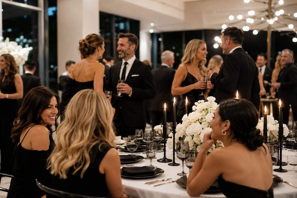 Chic Black & White Wedding Soi