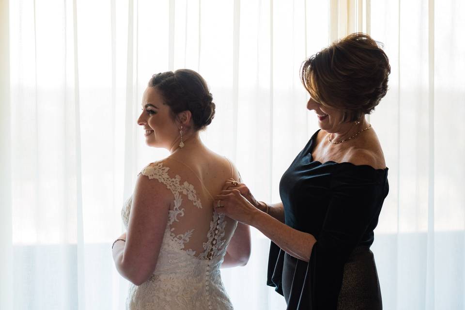 Bride Getting Ready