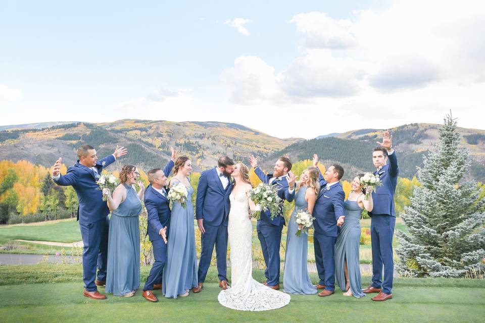 Vail wedding party