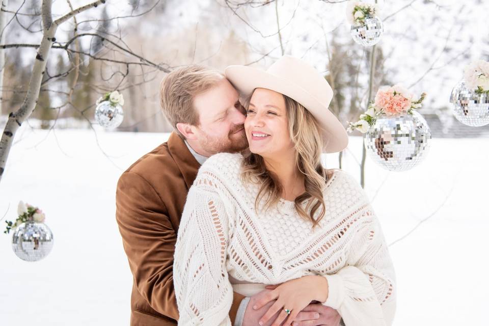 Styled winter engagement