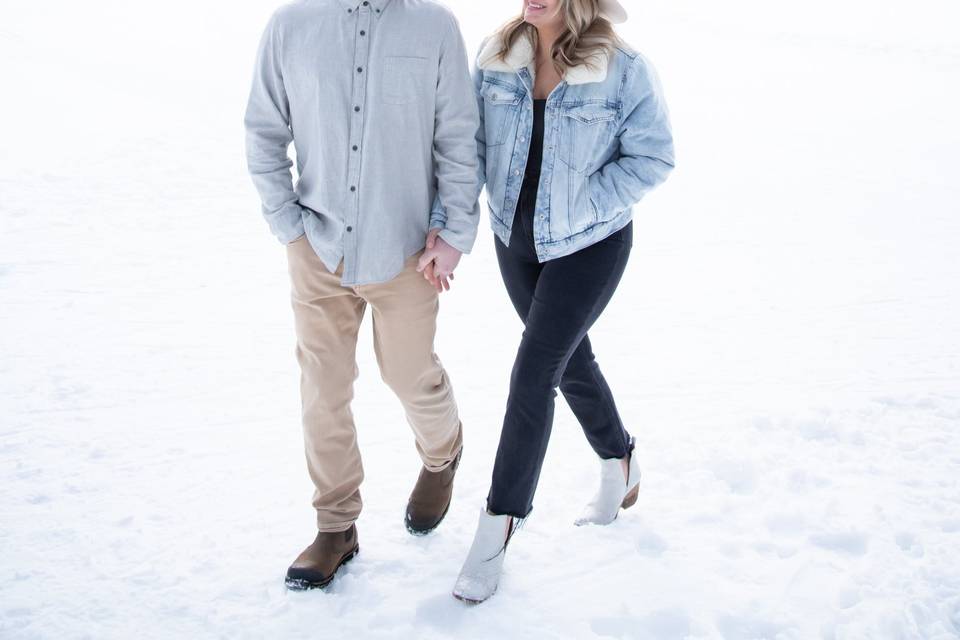 Winter vail engagement