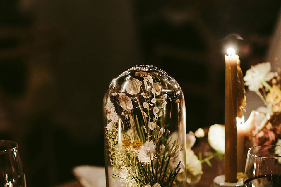 Nature-infused place setting.