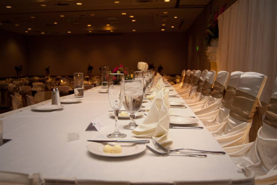 Long table setting