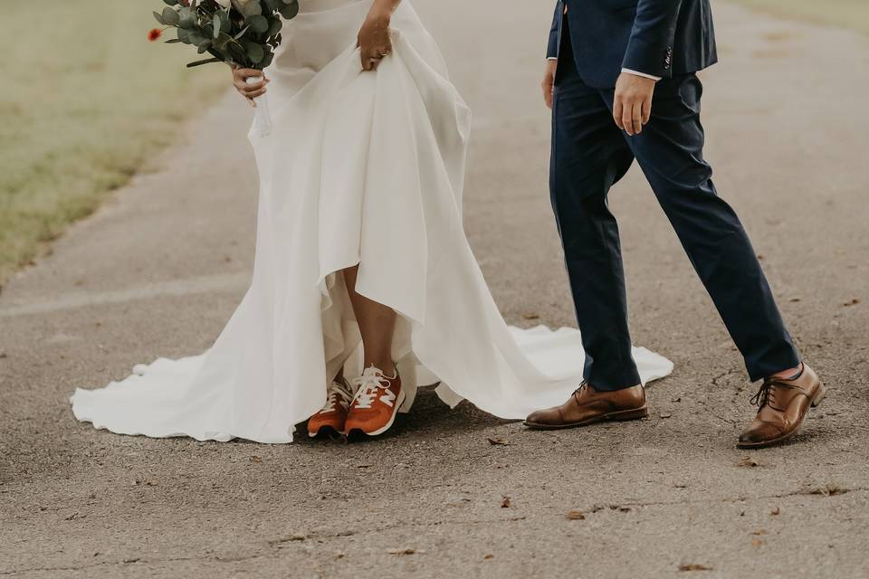 Fun bridal shoes
