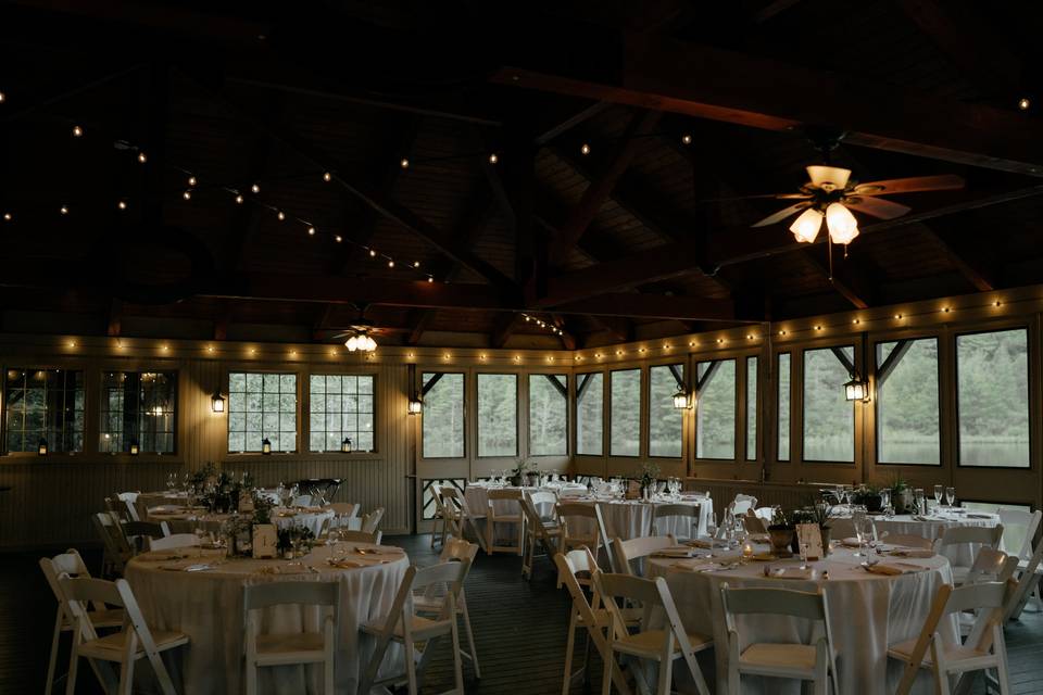 Inside Pond Pavilion