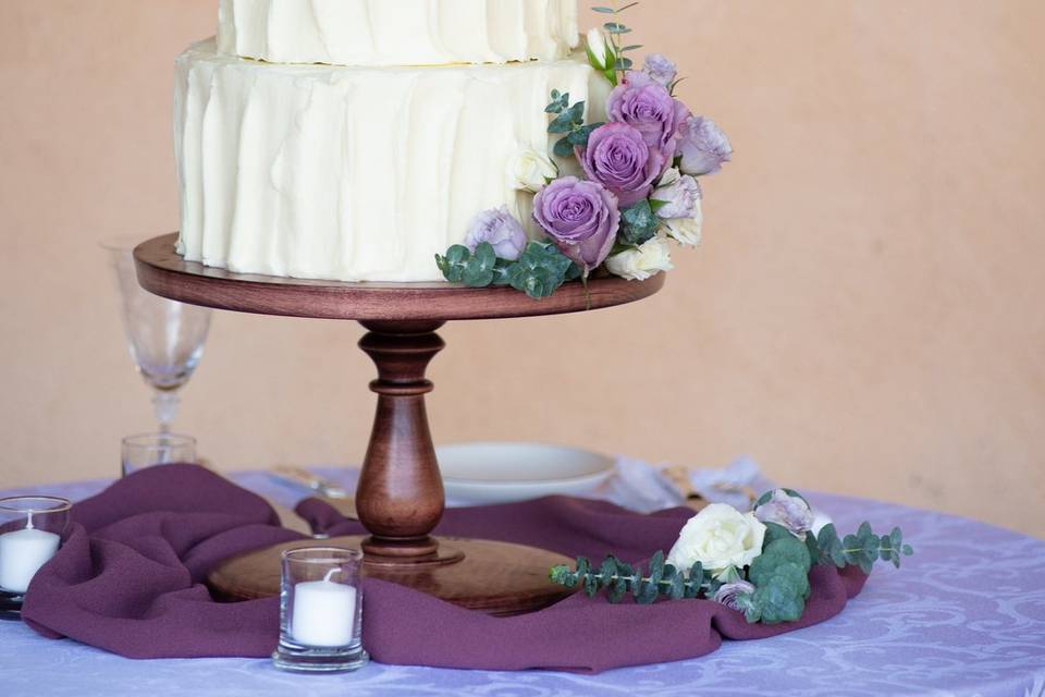 Destin Cakes Purple Wedding 2
