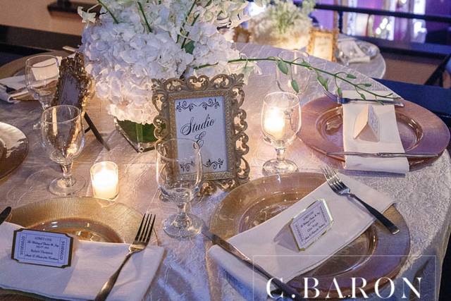 Candlelit table