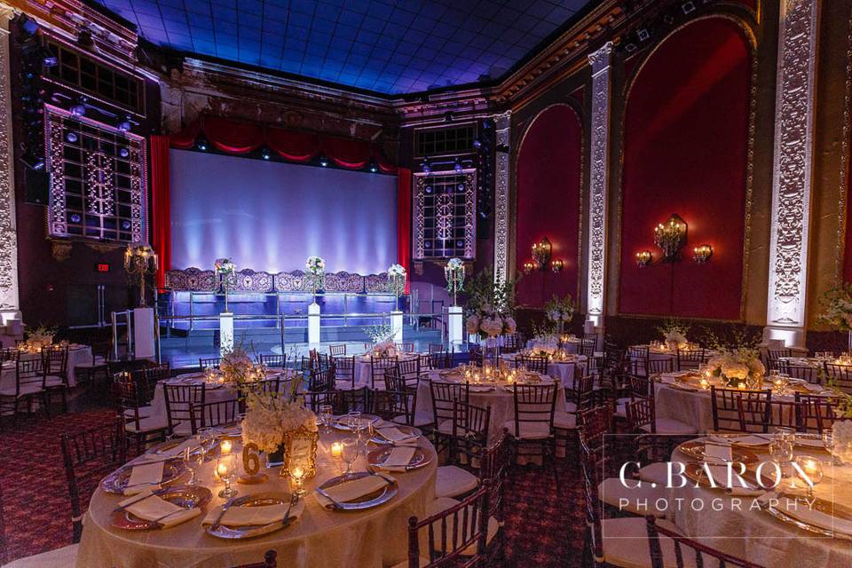 Reception hall decor