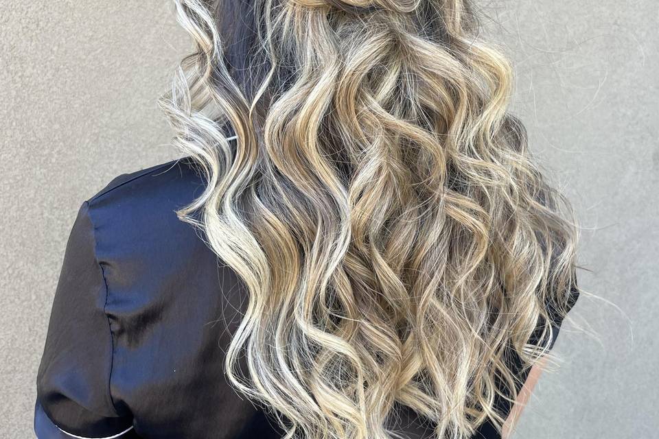 Half up with a braid