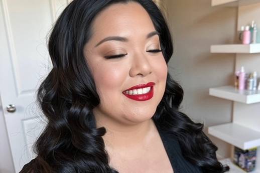 Bridal hair and makeup trial