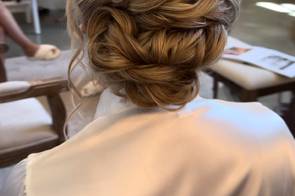 Brides hair