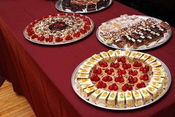 A local patisserie provided a delicious sweet table