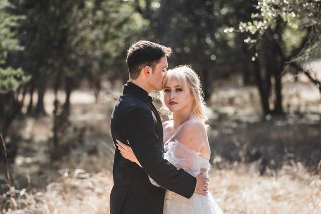 Couple in field
