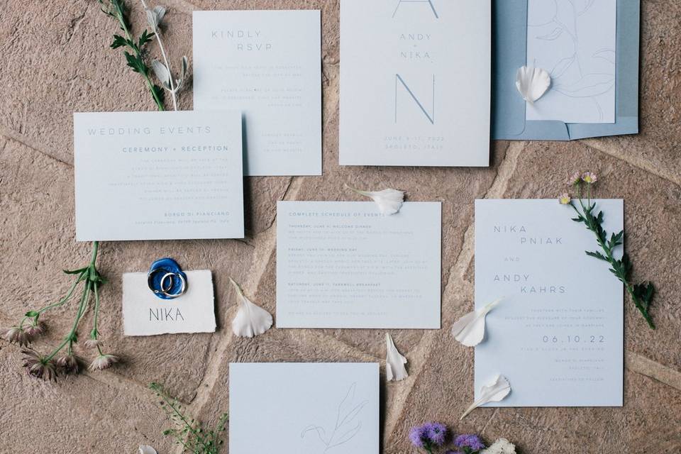 Wedding stationery