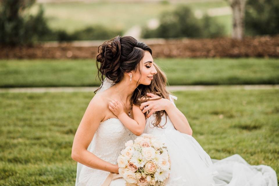 Bride&Flower Girl