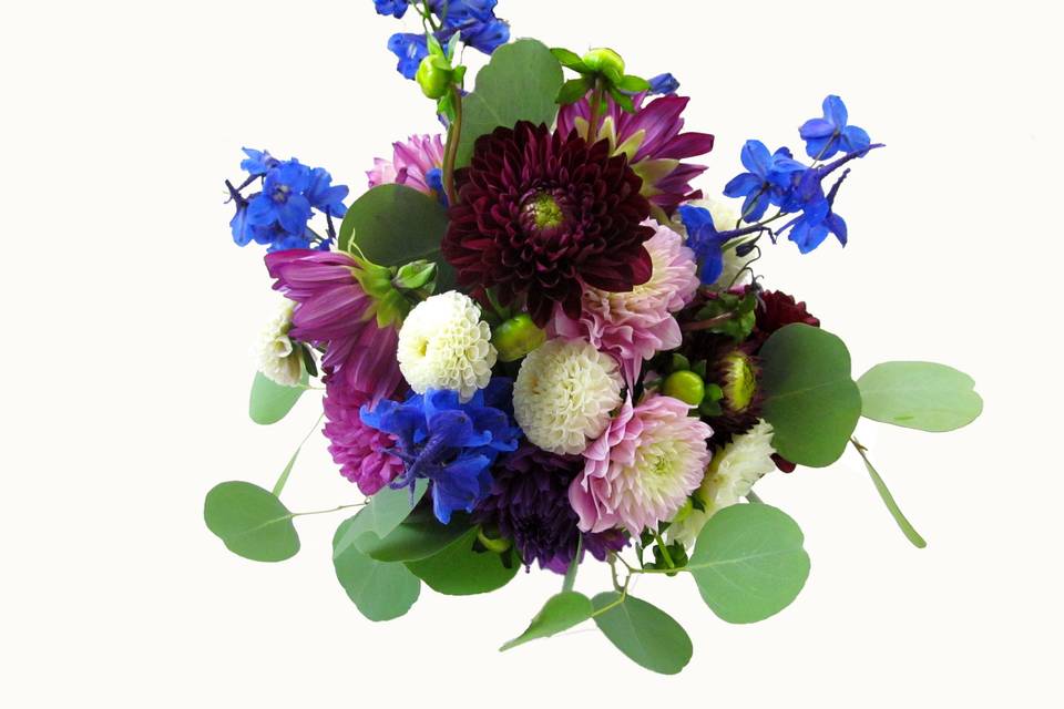 Purple and blue bouquet