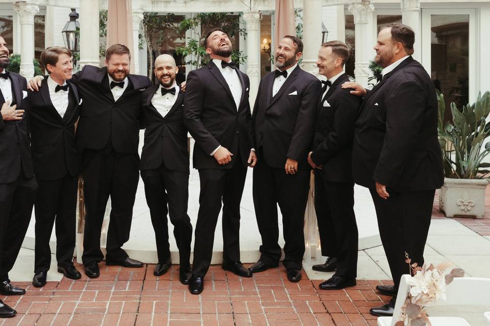 Noah and his groomsmen.