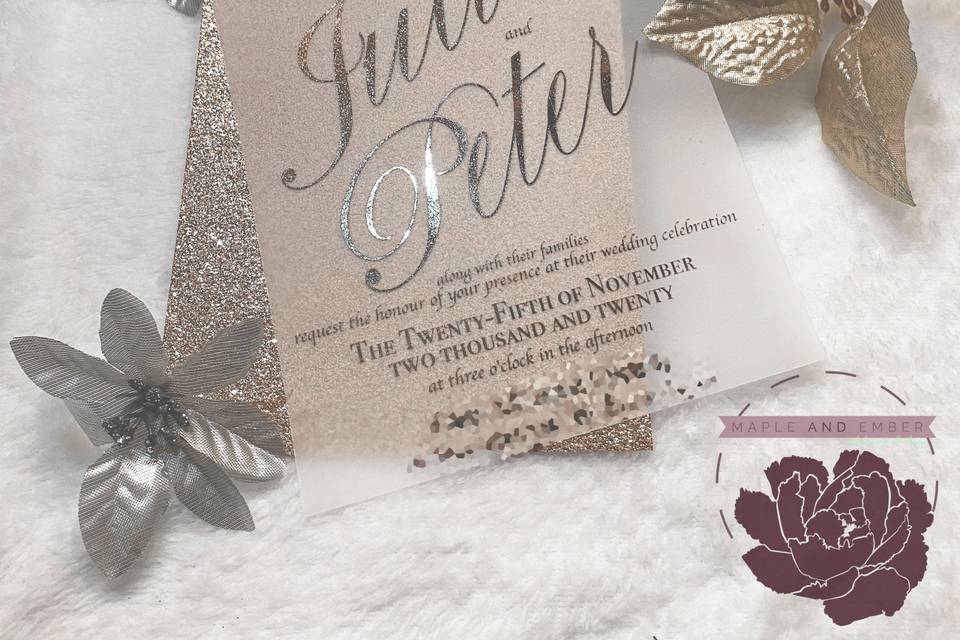 Glitter, Foil & Vellum Overlay