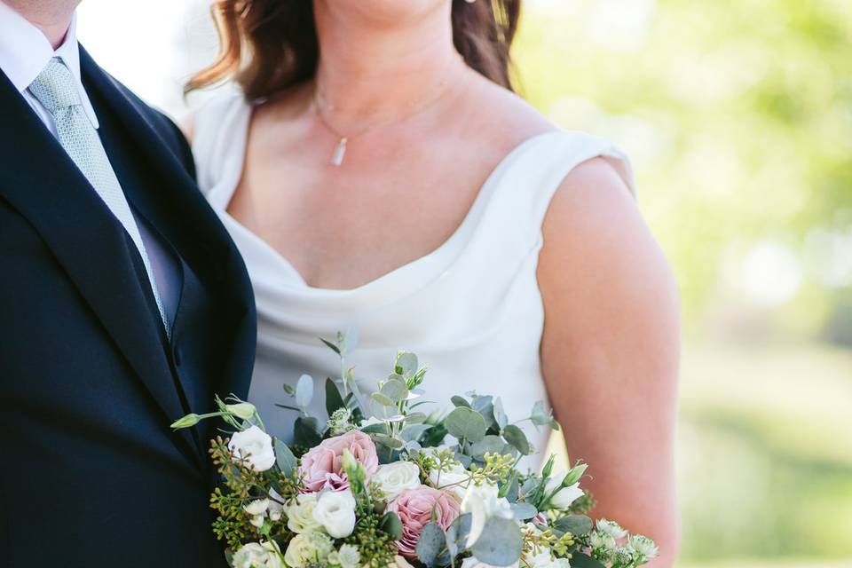 Bride and bridesmaids