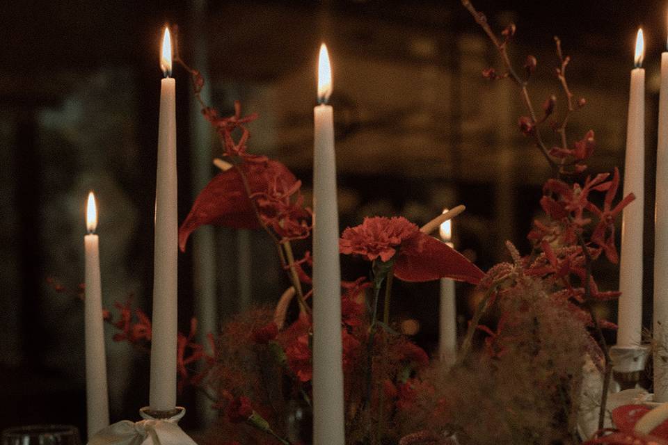 Moody tablescape
